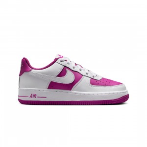 Nike Big Kids Air Force 1 Bg (white / hot fuchsia)