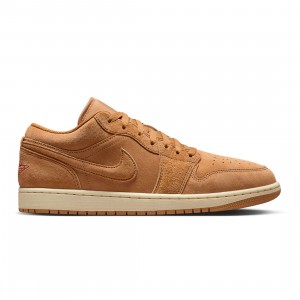 AIR JORDAN 1 LOW SE Men (flax / flax-varsity red-muslin)