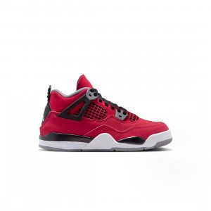 Jordan Little Kids 4 Retro (fire red / white-black-cement grey)