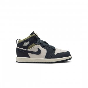 Jordan Little Kids 1 MID SE (PS) (lt orewood brn / off noir-medium olive)