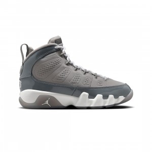 Air Jordan 9 Retro Big Kids (medium grey / cool grey-white)