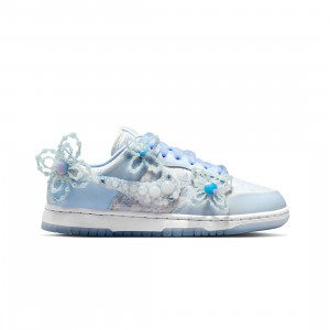 Nike Women Dunk Low (summit white / blue tint-wolf grey)