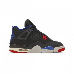 AIR JORDAN 4 RETRO OG Big Kids (GS) (black / fire red-deep royal blue)