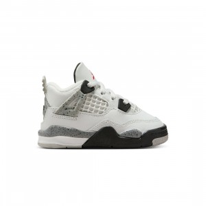 Jordan Toddlers 4 RETRO OG (summit white / fire red-cement grey-black)