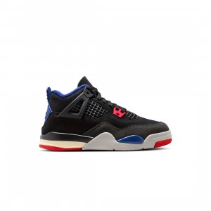 Jordan Little Kids 4 RETRO OG (PS) (black / fire red-deep royal blue)