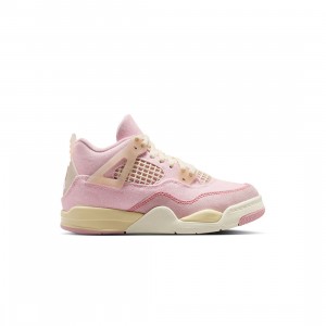 Jordan Little Kids 4 Retro Worn Blue (pearl pink / iced carmine-coconut milk)