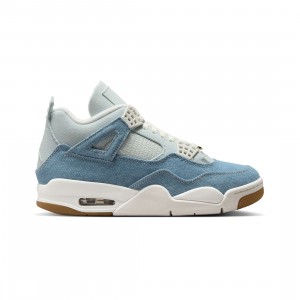 AIR JORDAN 4 RETRO TEX Women (sail / sail-gum light brown-worn blue)