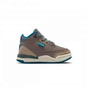 Jordan Toddlers 3 RETRO (TD) (olive grey / green abyss-khaki-sea glass)