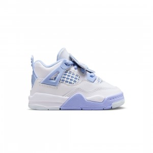 Jordan Toddlers 4 RETRO (TD) (white / aluminum-blue tint-oil green)