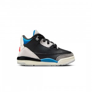 Jordan Toddlers 3 RETRO OG (TD) (black / chile red-neutral grey)
