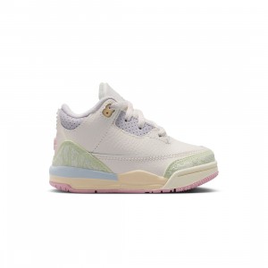 Jordan Toddlers 3 Retro OG (TD) (sail / aura-jade aura-iris whisper)