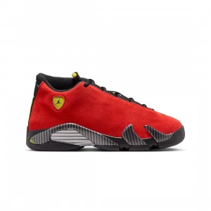 AIR JORDAN 14 RETRO Big Kids (GS) (challenge red / black-vibrant yellow)