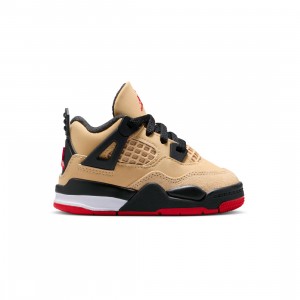 Jordan Toddlers 4 RETRO (TD) (sesame / fire red-black-white)