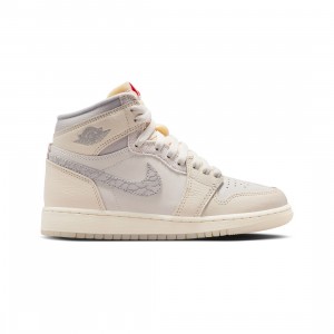 AIR JORDAN 1 RETRO HIGH OG GS Big Kids (sail / university red-pale ivory)