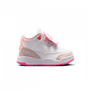 Jordan Toddlers 3 Retro (pearl pink / hyper orange-pink bloom)