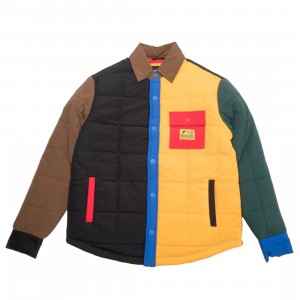 Mens 10 Deep Arise Color Block Varsity Jacket Multi 