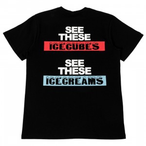 Ice Cream Men Ice Cubes Tees (black)