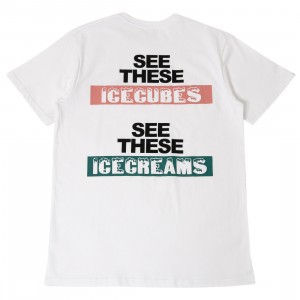 Ice Cream Men Ice Cubes Tees (white)