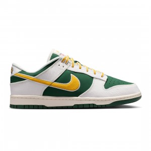 Nike Men Dunk Low Retro (sail / university gold-fir-university red)