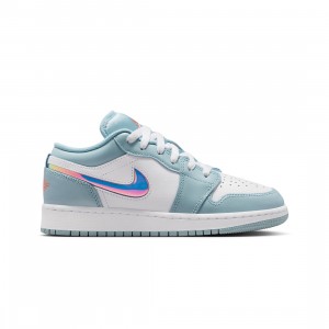 AIR JORDAN 1 LOW SE Big Kids (GS) (ocean bliss / atomic pink-white)