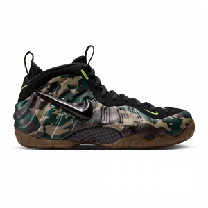 Nike Men Air Foamposite Pro Prm (black / black-voltage green-gum dark brown)