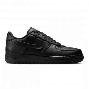 Nike Men Air Force 1 Low Retro Premium (black / black-metallic silver)
