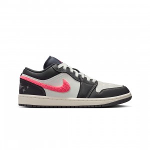 Air Jordan 1 Low Women (lt graphite / sail-hot punch-muslin)