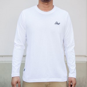 BAIT Men Core Long Sleeve Tee (white)