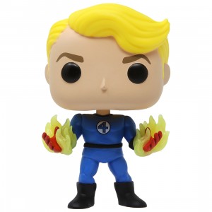 Funko POP Marvel Fantastic Four Human Torch Suited GID (blue / glow in dark)