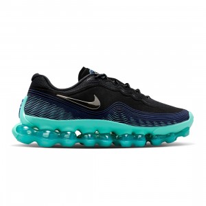 Nike Men Air Liquid Max (black / chrome-radiant blue-aurora green)