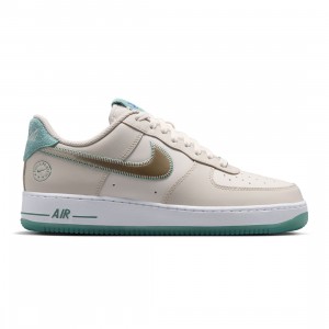 Nike Men Air Force 1 '07 (lt orewood brn / mtlc gold silk-phantom)