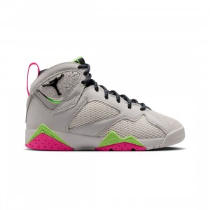 AIR JORDAN 7 RETRO BG Big Kids (phantom / anthracite-lime blast-pink blast)