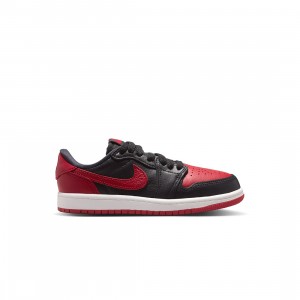 Jordan Little Kids 1 RETRO LOW OG (PS) (black / black-varsity red-summit white)