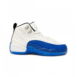 Air Jordan 12 Retro Big Kids (white / black-game royal)
