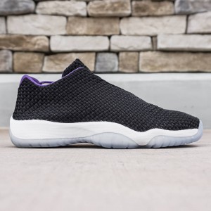 JORDAN Pollen Big Kids Future Low GG (black / ghost green / ultraviolet)