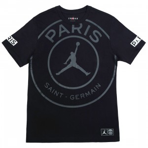 Jordan Men X Paris Saint-Germain Logo Tee (black)