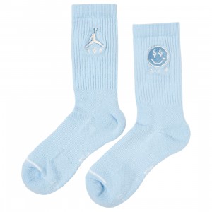 Jordan Men Legacy Crew Socks (celestine blue)