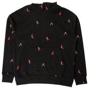 Jordan Men Essentials Holiday Jumpman Fleece Pullover (black)