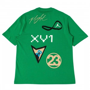 Jordan Men Flight Heritage Tee (lucky green / phantom / black)