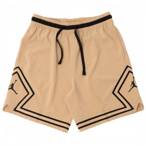 Jordan gold Men Dri-FIT Sport Diamond Shorts (legend md brown / black / black)