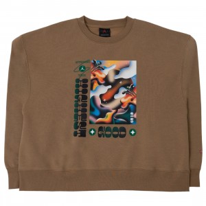 Jordan Women Artist Series by Jordan Moss Long Sleeve Tee (dk driftwood)        