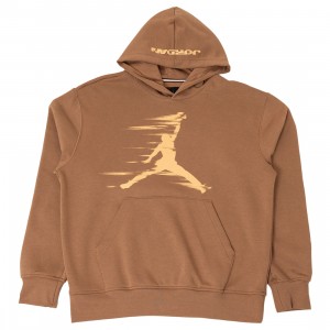 Jordan supreme Men MVP Fleece Pullover Hoodie (archaeo brown / orange chalk / orange chalk)