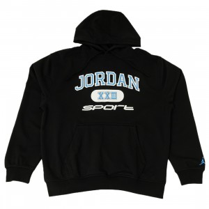 Jordan Men Sport Crossover Fleece Dri-FIT Pullover Hoodie (black / legend blue)