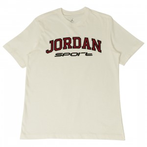 Jordan Men Sport Tee (white / gym red)