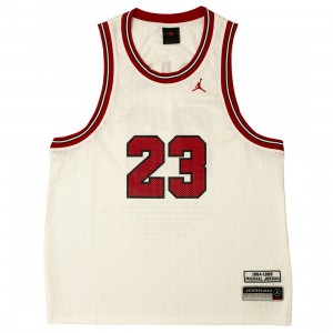 Jordan Men M J ESS SUMMER JERSEY (white / gym red)