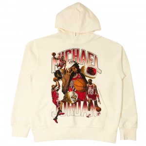 Jordan Men Flight Fleece Graphic Pullover Hoodie (sail)