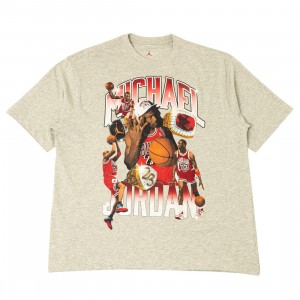 Jordan Men Essentials Photo Tee (grey heather / varsity red / varsity red)