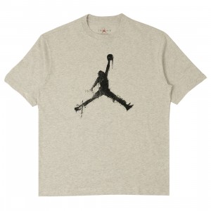 Jordan Men Brooklyn Tee (birch heather / black)