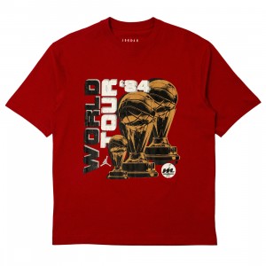 Jordan Men M J NC WORLD TOUR SS CREW Tee (gym red)