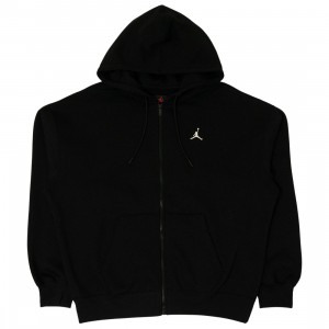Jordan Men Brooklyn Fleece Oversized Full-Zip Hoodie (black / sail)